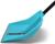 Лопата пластмассовая, с планкой, с алюминиевым черенком, с V-ручкой