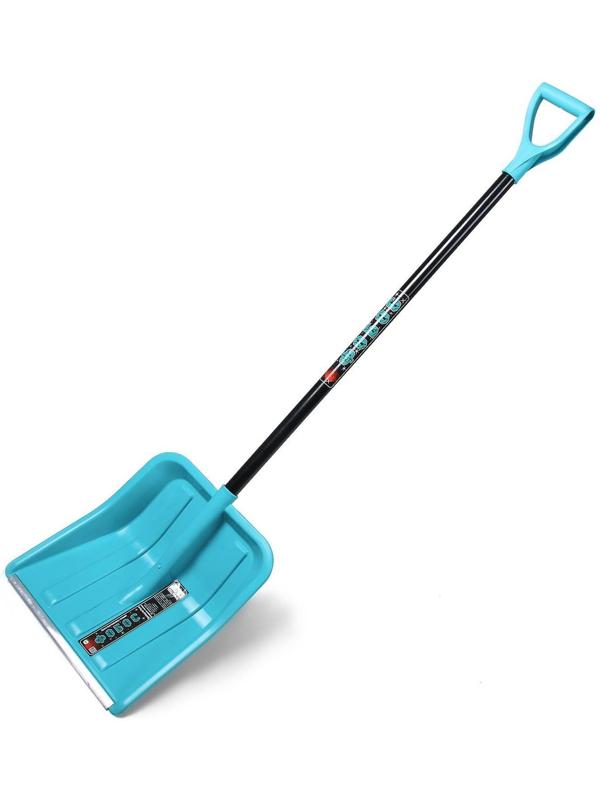 Лопата пластмассовая, с планкой, с алюминиевым черенком, с V-ручкой