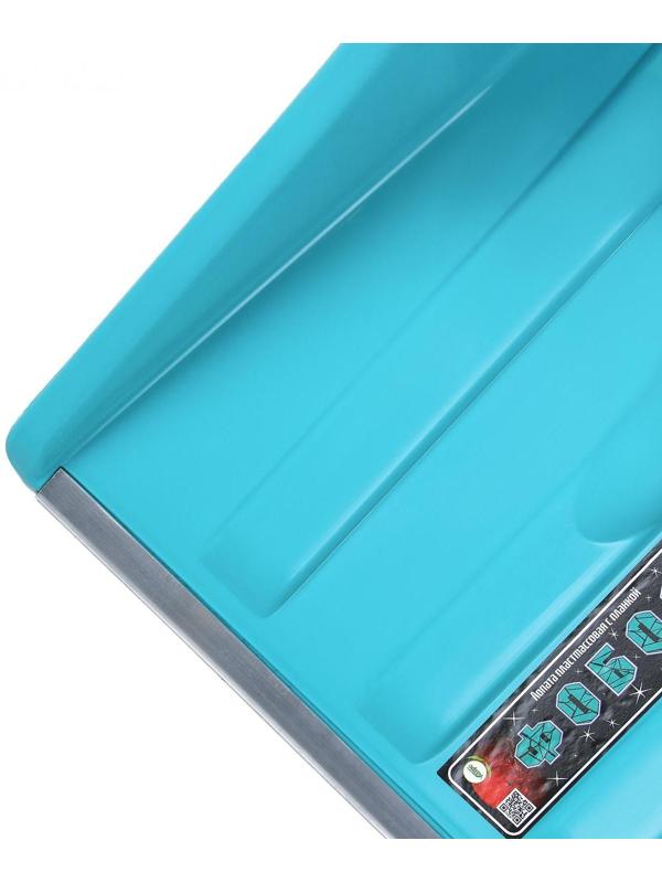 Лопата пластмассовая, с планкой, с алюминиевым черенком, с V-ручкой