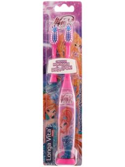 Электрическая зубная щётка Longa Vita Winx KWX-1, вибрационная, от 3-х лет, МИКС