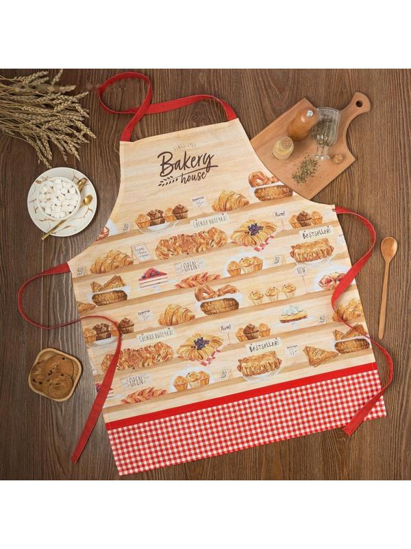 Фартук Этель Bakery house 70х60 см, 100% хлопок, репс 210 г/м2