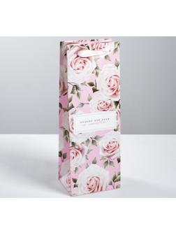 Пакет под бутылку «Только для тебя с любовью », 36 × 13 × 10 см