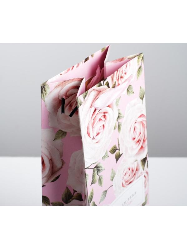 Пакет под бутылку «Только для тебя с любовью », 36 × 13 × 10 см