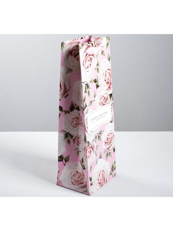 Пакет под бутылку «Только для тебя с любовью », 36 × 13 × 10 см