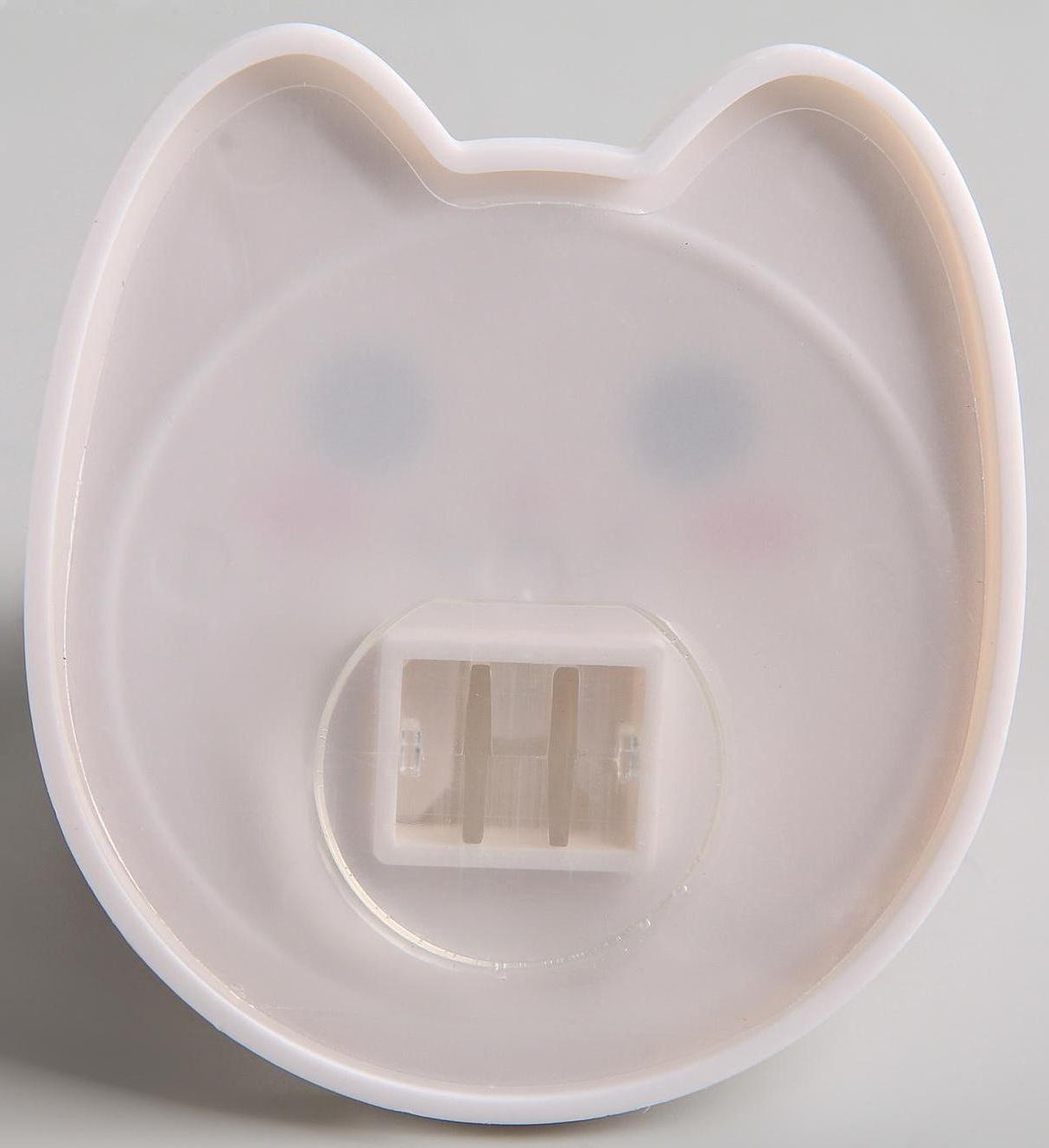 Держатель для уборочного инвентаря «Киска», 7,5×8,2×6 см, цвет бежевый