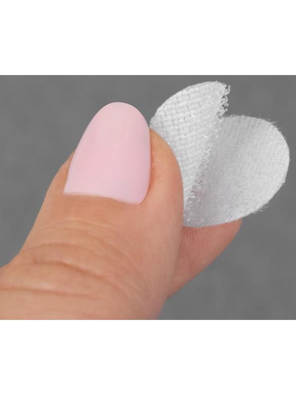 Набор липучек на клеевой основе, d = 2 см, 4 пары/8 шт, цвет белый