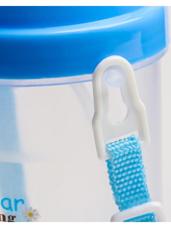 Поильник с силиконовой трубочкой, 350 мл., цвет МИКС