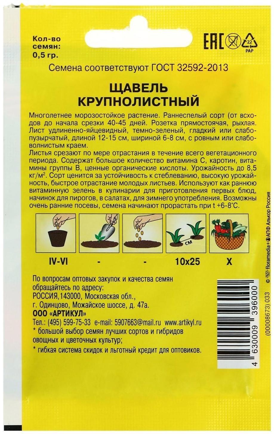 Семена Щавель 