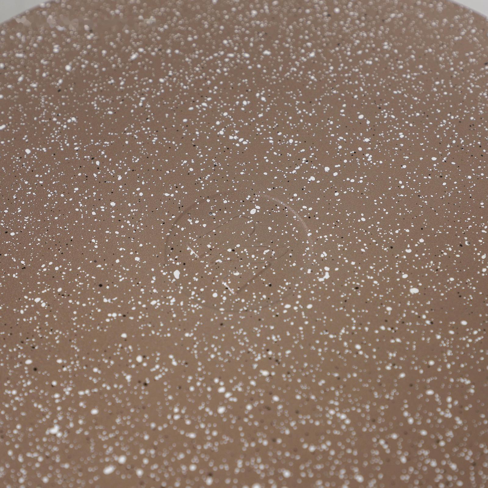 Сковорода «Гранит», d=28 см, съёмная ручка, стеклянная крышка, антипригарное покрытие, цвет коричневый