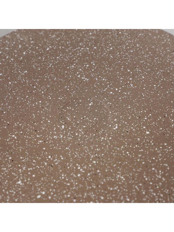 Сковорода «Гранит», d=28 см, съёмная ручка, стеклянная крышка, антипригарное покрытие, цвет коричневый