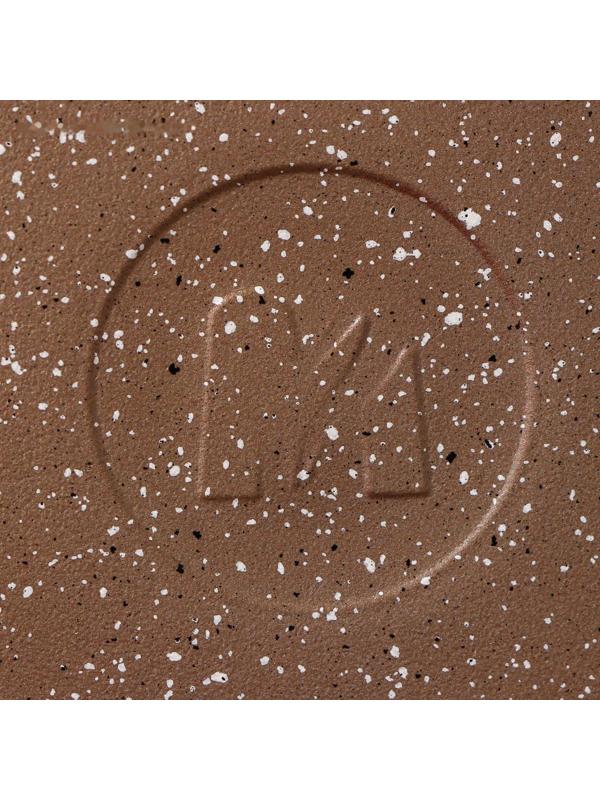 Сковорода «Гранит», d=30 см, съёмная ручка, стеклянная крышка, антипригарное покрытие, цвет коричневый