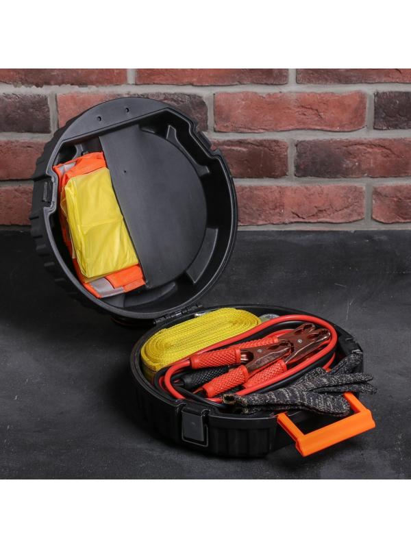 Автомобильный набор в колесе «Для лучшего мужика», 13 предметов