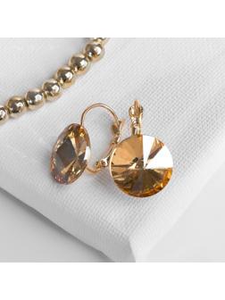 Серьги со стразами 