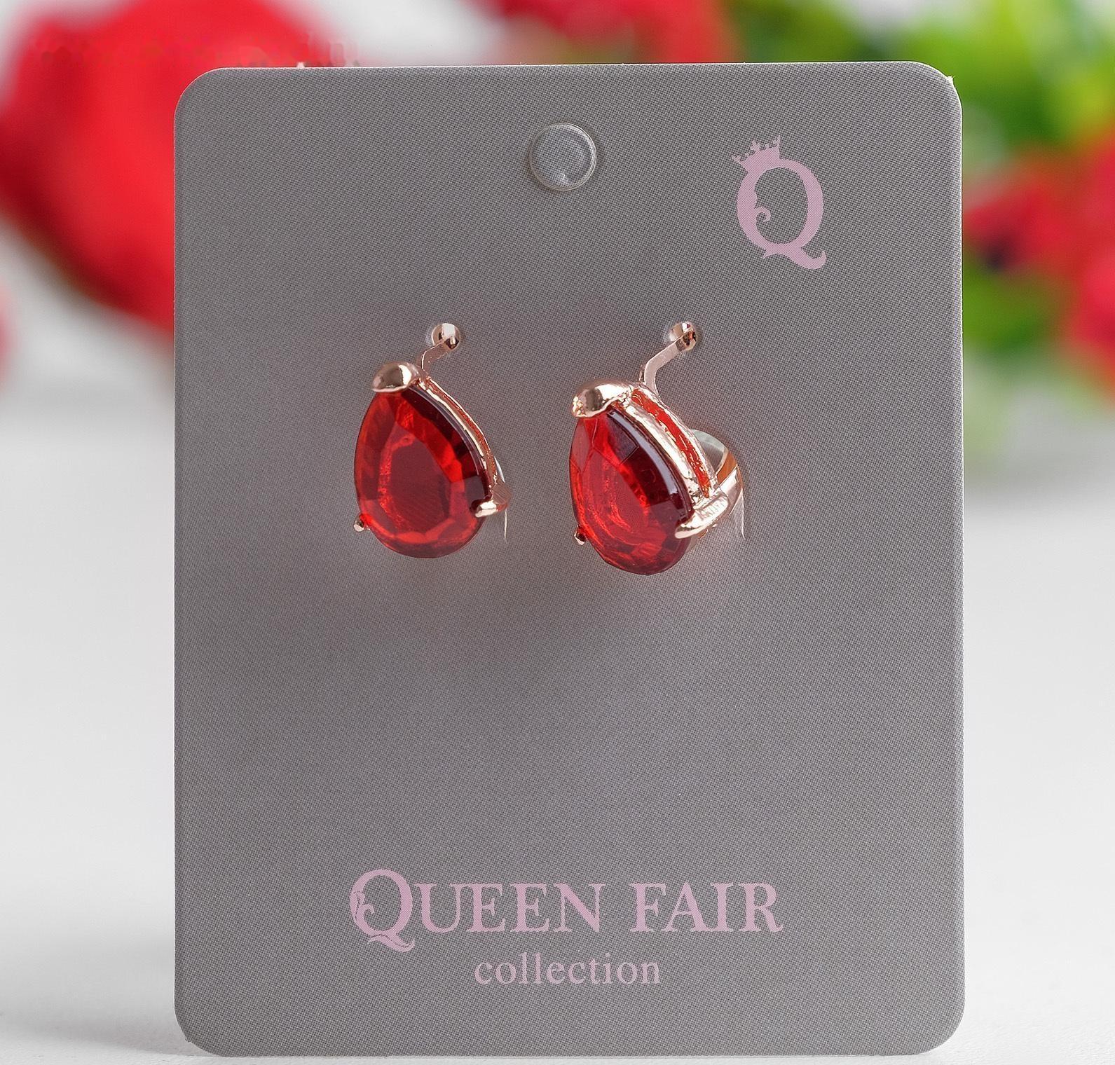 Серьги со стразами 