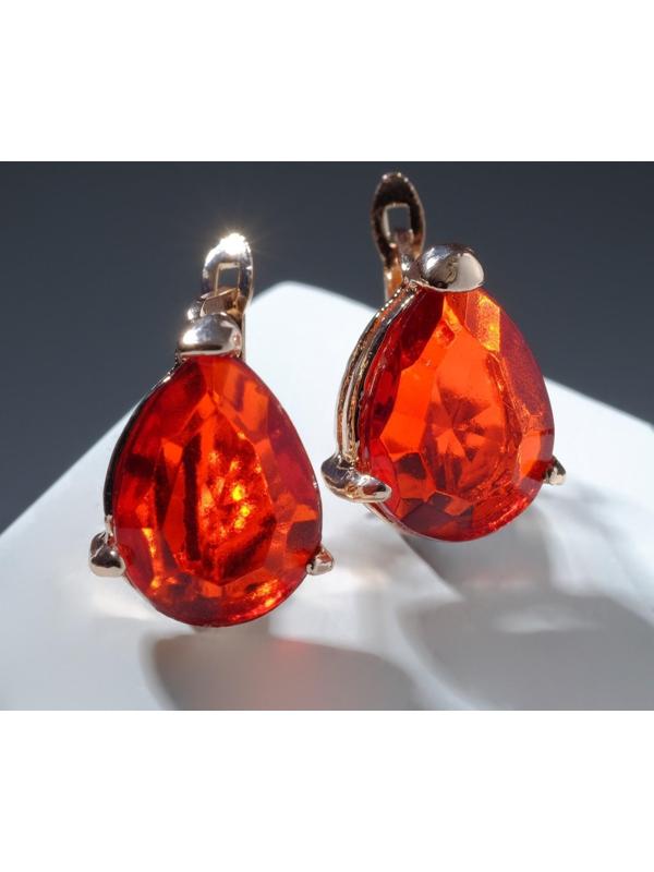 Серьги со стразами 