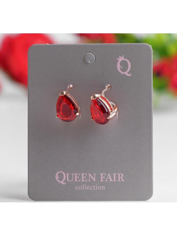 Серьги со стразами 