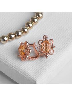 Серьги со стразами 