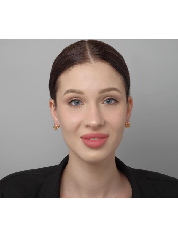 Серьги со стразами 