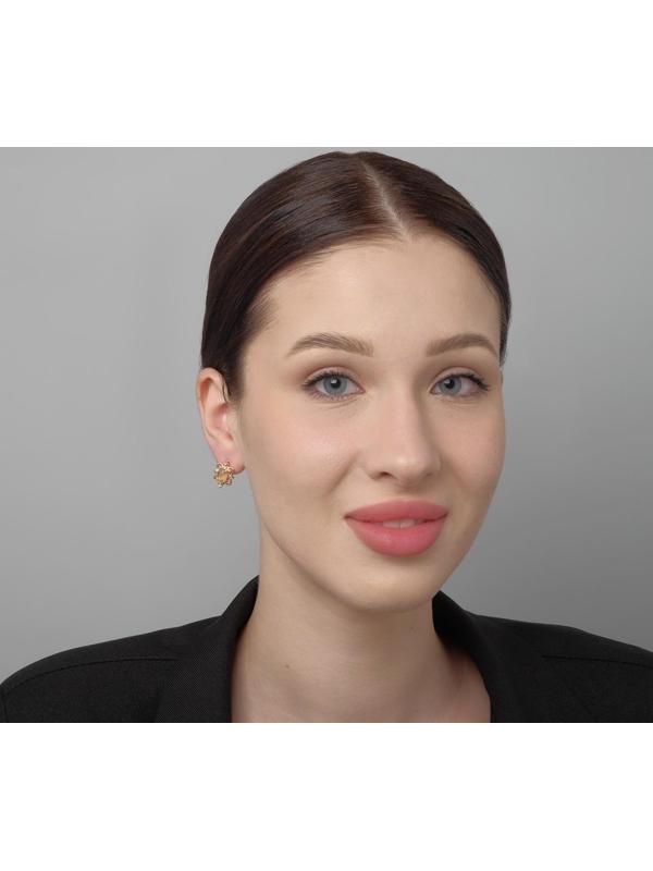 Серьги со стразами 