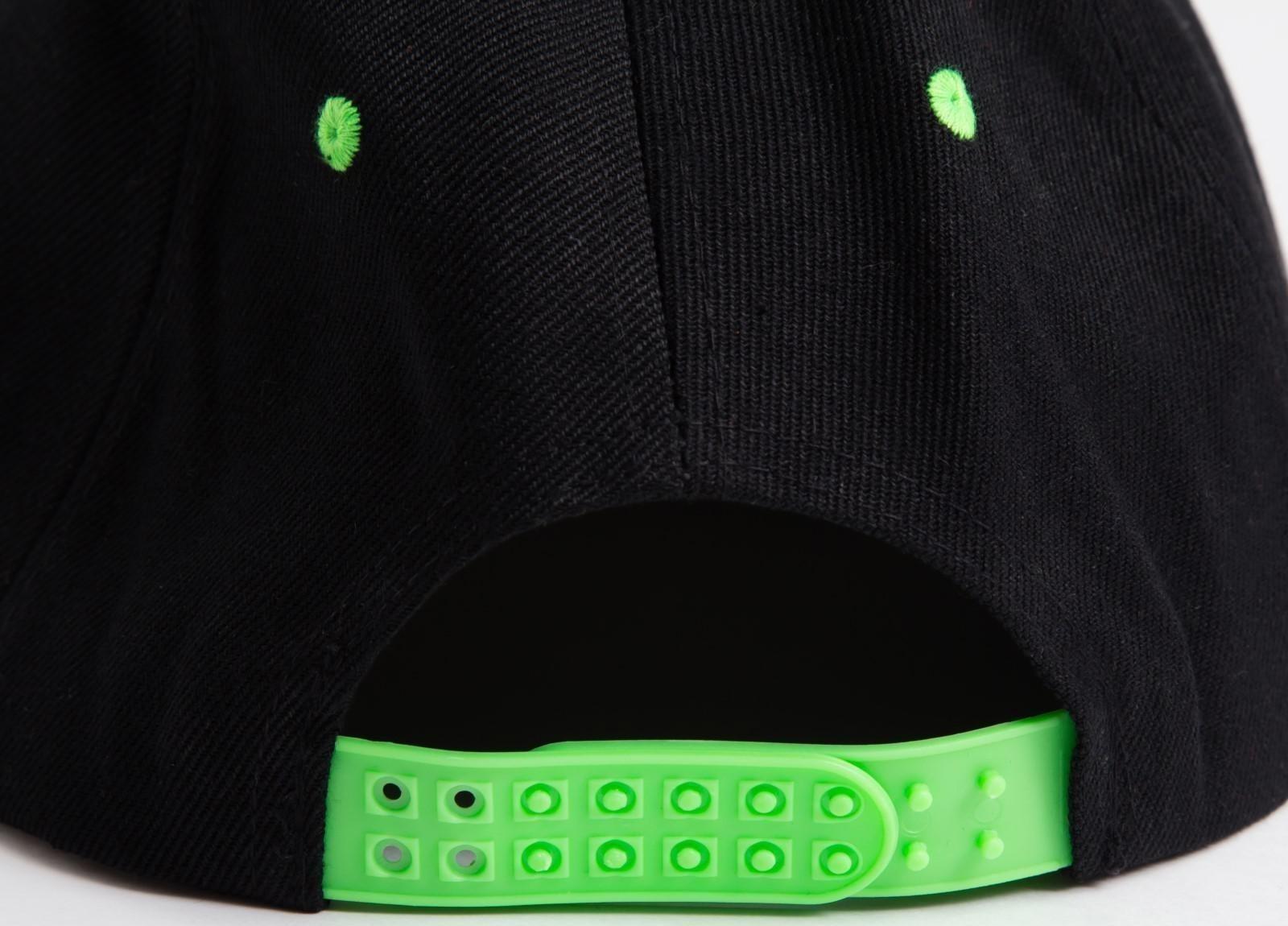 Бейсболка с прямым козырьком для мальчика MINAKU, размер 56, цвет чёрный/зеленый