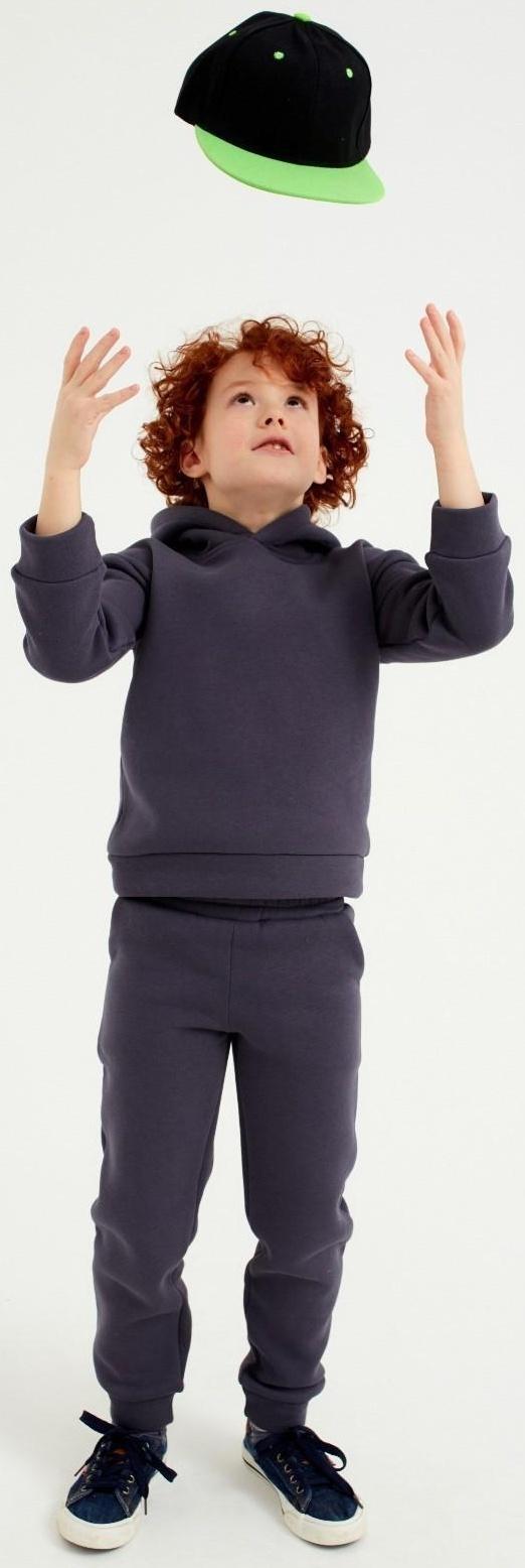 Бейсболка с прямым козырьком для мальчика MINAKU, размер 56, цвет чёрный/зеленый