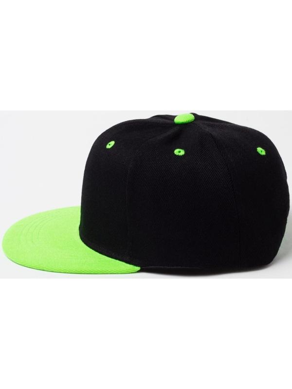 Бейсболка с прямым козырьком для мальчика MINAKU, размер 56, цвет чёрный/зеленый