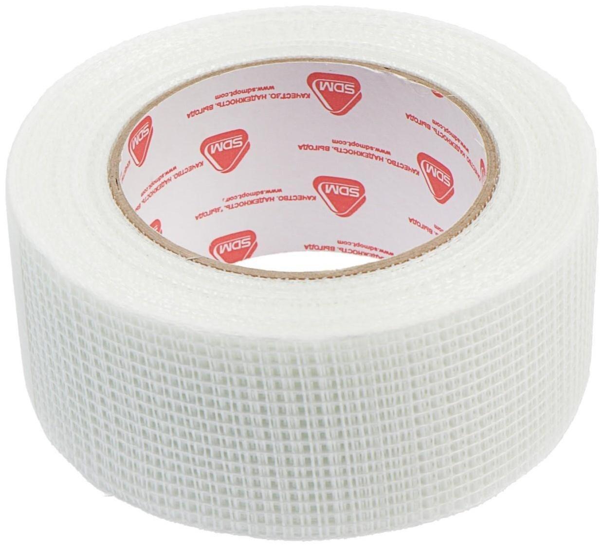 Сетка строительная SD-GLASS Professional, 50 мм x 45 м, самоклеящаяся