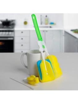 Набор ёршиков для посуды, 4 шт, цвет МИКС