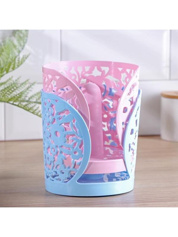 Держатель для бумажных полотенец «Полянка», 13,5×14 см, цвет МИКС