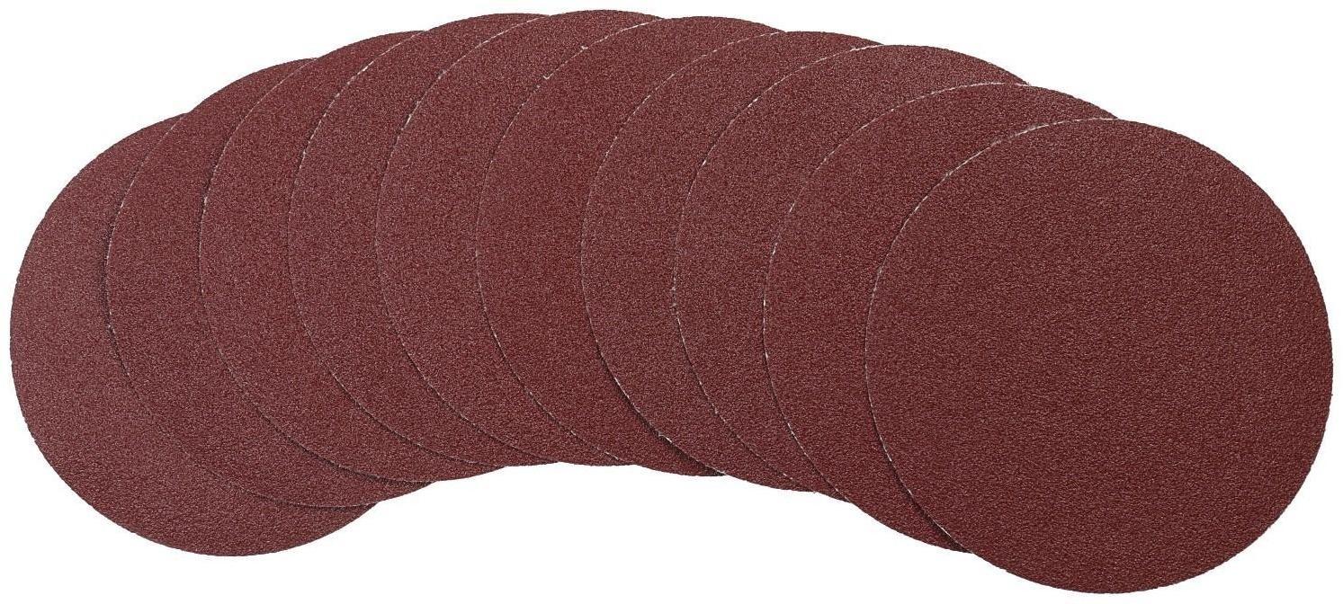 Круг абразивный шлифовальный под липучку ON 19-05-003, 125 мм, Р80, 10 шт.