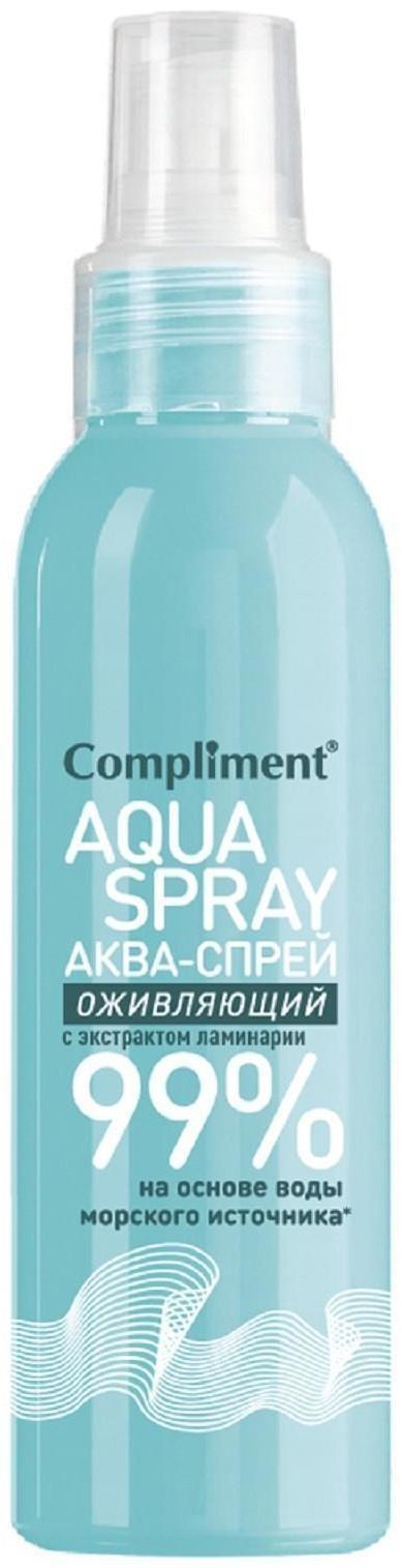 Спрей-аква для лица и тела Compliment, оживляющий, с экстрактом ламинарии, 200 мл