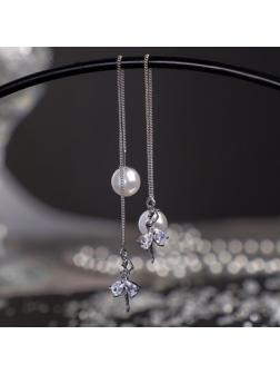 Серьги с жемчугом 