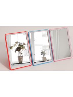 Зеркало настольное, на подставке, зеркальная поверхность 10,5 × 15,5 см, цвет МИКС