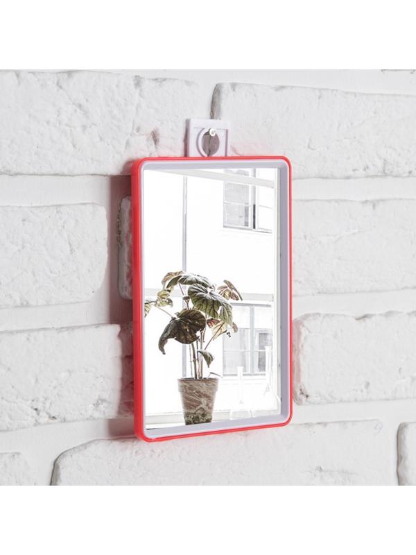 Зеркало настольное, на подставке, зеркальная поверхность 10,5 × 15,5 см, цвет МИКС