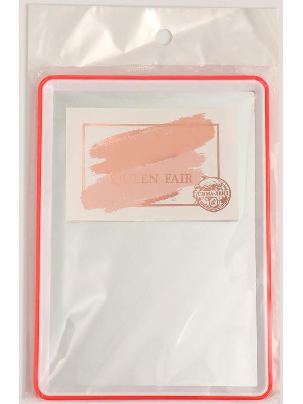 Зеркало настольное, на подставке, зеркальная поверхность 10,5 × 15,5 см, цвет МИКС