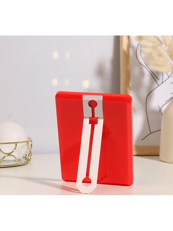 Зеркало настольное, на подставке, зеркальная поверхность 10,5 × 15,5 см, цвет МИКС