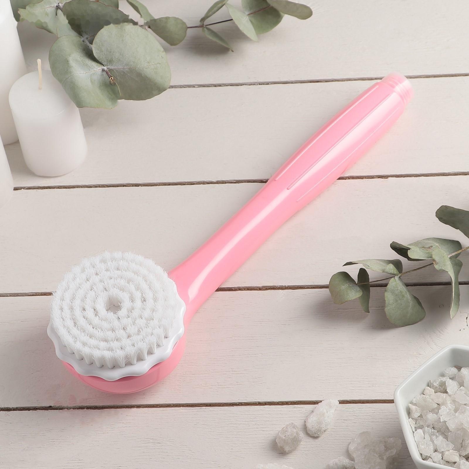 Щётка массажная-насадка для душа, цвет МИКС