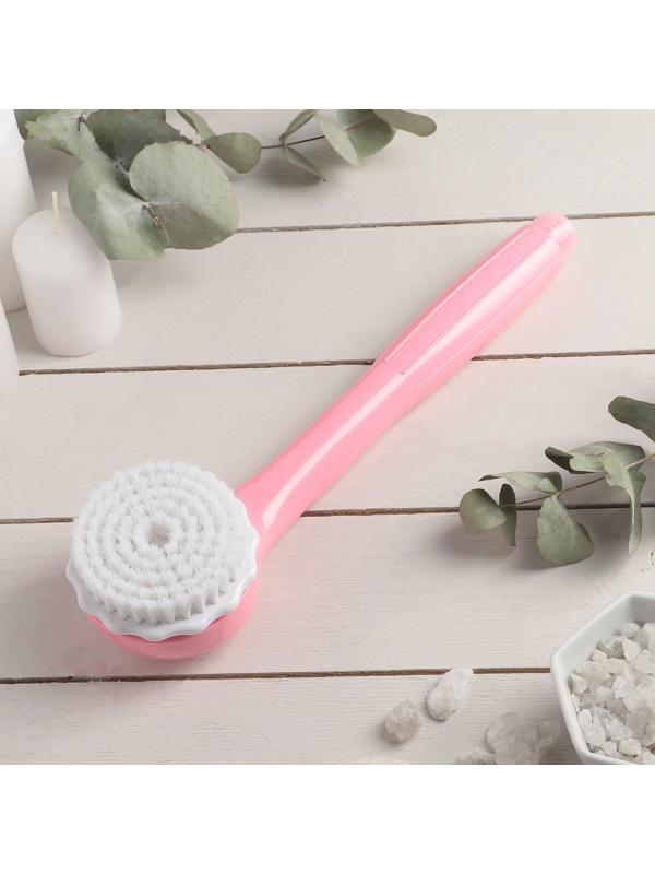 Щётка массажная-насадка для душа, цвет МИКС