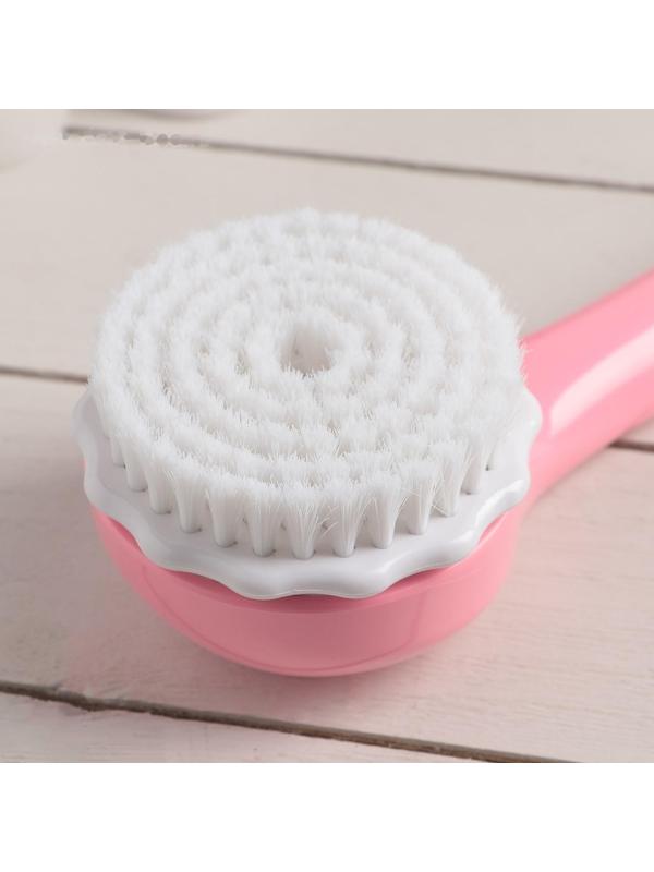 Щётка массажная-насадка для душа, цвет МИКС