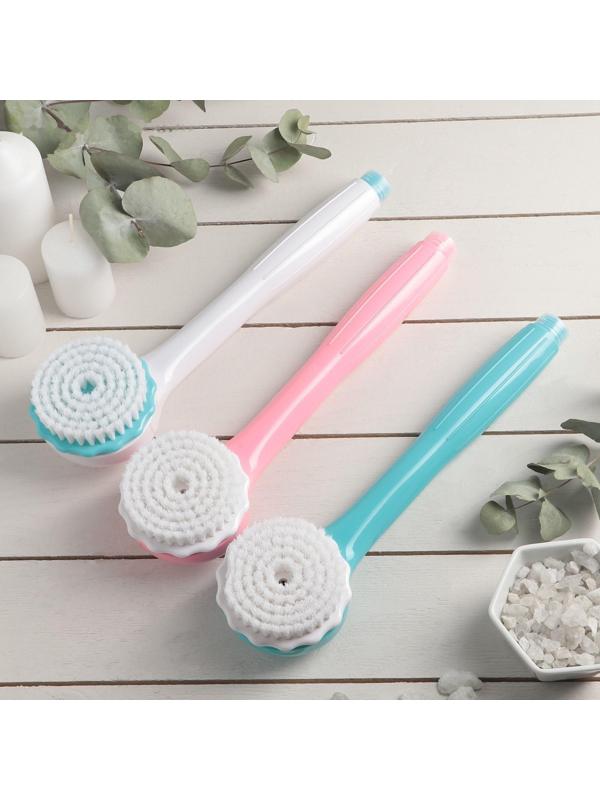 Щётка массажная-насадка для душа, цвет МИКС