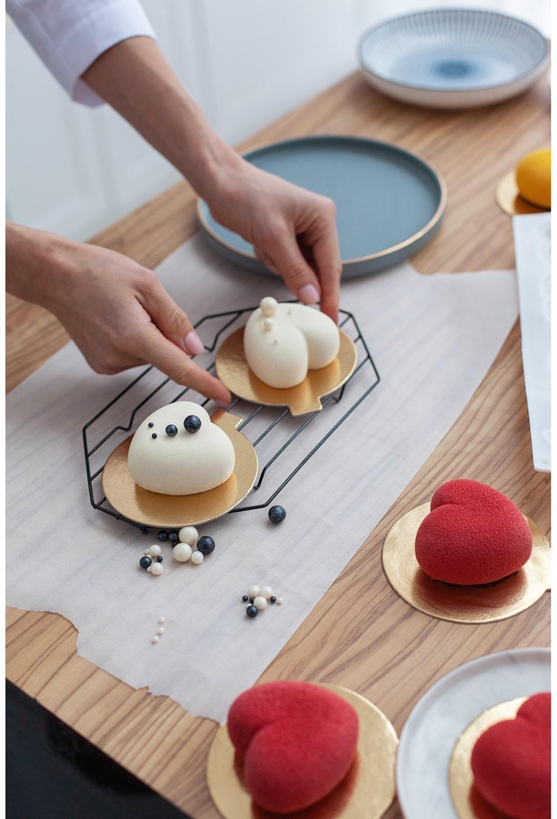 Решётка для глазирования и остывания кондитерских изделий KONFINETTA «Октаэдр», 25×15×1,8 см, цвет чёрный