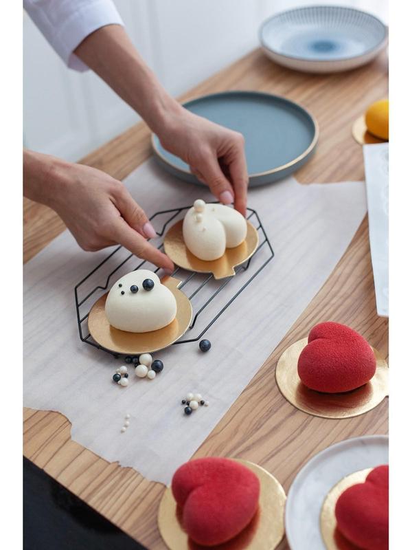 Решётка для глазирования и остывания кондитерских изделий KONFINETTA «Октаэдр», 25×15×1,8 см, цвет чёрный