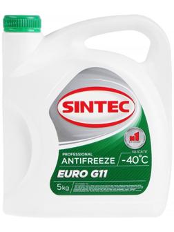 Антифриз Sintec Euro, зеленый G-11, 5 л