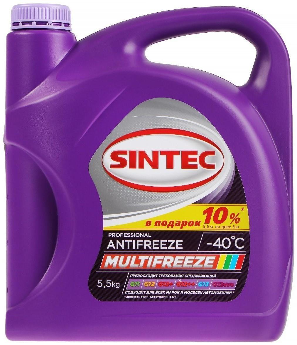 Антифриз Sintec Multi Freeze фиолетовый, 5 л
