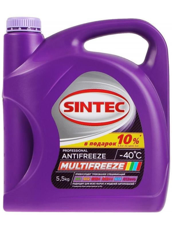 Антифриз Sintec Multi Freeze фиолетовый, 5 л