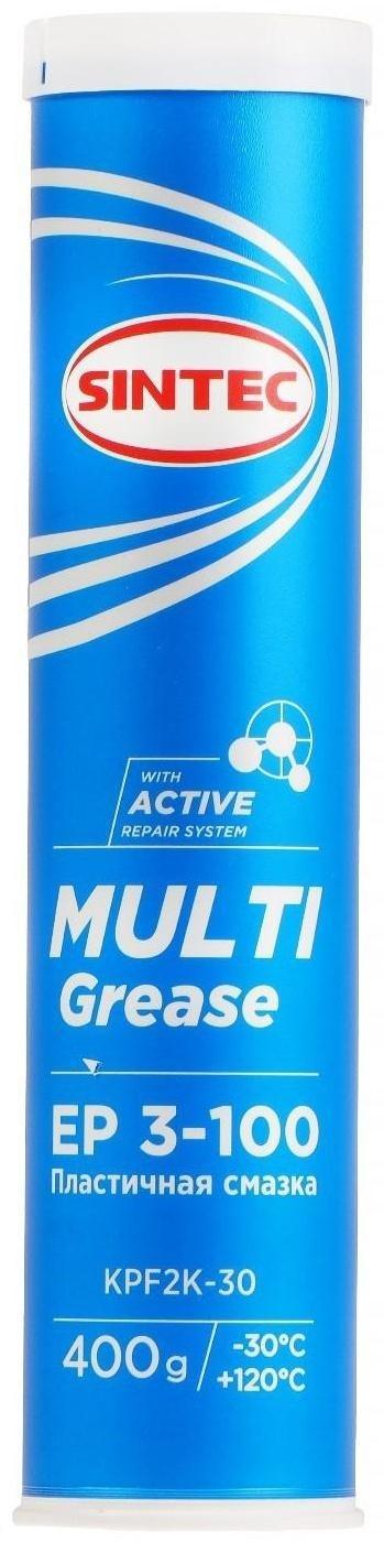 Многоцелевая пластичная смазка Sintec, Multi Grease EP 3-100, синяя, 400 г
