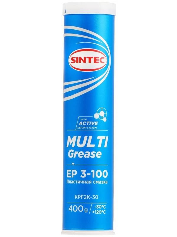 Многоцелевая пластичная смазка Sintec, Multi Grease EP 3-100, синяя, 400 г