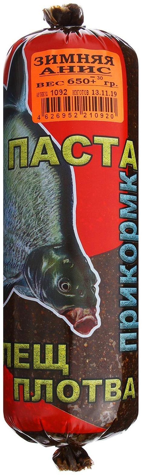 Прикормка зимняя, лещ-плотва (паста), анис, 650 г
