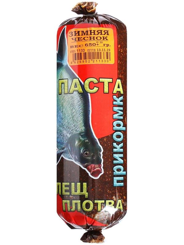 Прикормка зимняя, лещ-плотва (паста), чеснок, 650 г