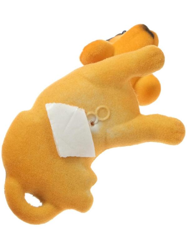 Собака на панель авто, качающая головой, малая, бежевый окрас